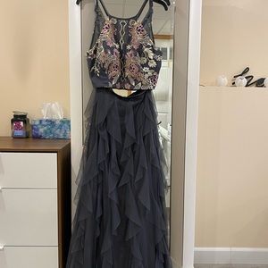 Two piece prom dress